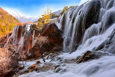 景點(diǎn)：九寨溝珍珠灘瀑布